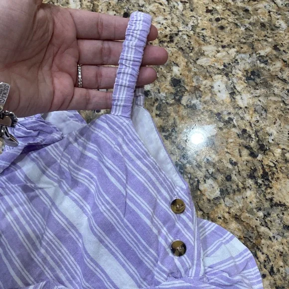 Habitual Purple and White Striped Outfit - Picture 5 of 8